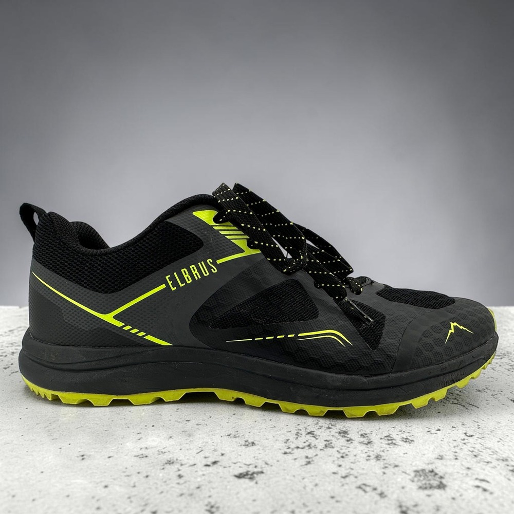 Elbrus Egmont Hiking Shoes Mens 44 (US 10.5-11) Black Green AVS.020.11 Trail Run